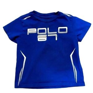 Polo Sport Toddler Blue Graphic T-Shirt Size 2T Preowned Great Condition